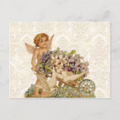 Vintager Cherub Valentine Postkarte (Vorderseite)