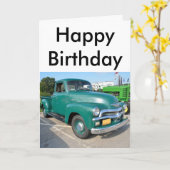 Vintager Chevrolet-LKW Karte (Gelbe Blume)