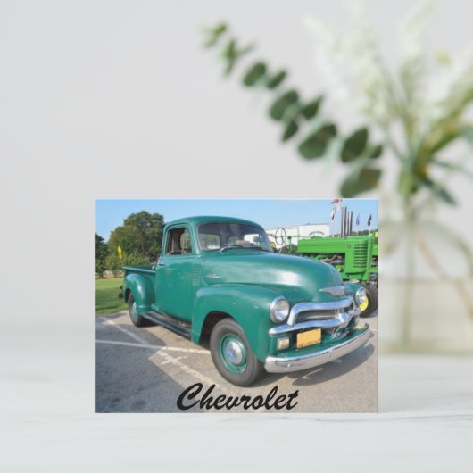 Vintager Chevrolet Truck Postkarte (Stehend Vorderseite)