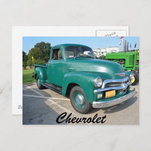 Vintager Chevrolet Truck Postkarte (Vorne/Hinten)