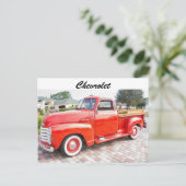 Vintager Chevrolet Truck Postkarte (Stehend Vorderseite)