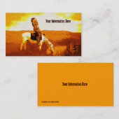 Vintager Cheyenne Warrior bei Frühjahrskarte Visitenkarte (Vorne/Hinten)