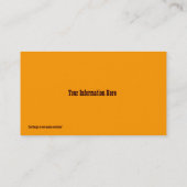 Vintager Cheyenne Warrior bei Frühjahrskarte Visitenkarte (Rückseite)