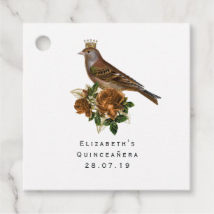 Vintager Chic aus Gold und Kupfer Geschenkanhänger