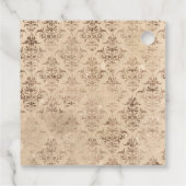 Vintager Chic aus Gold und Kupfer Geschenkanhänger (Rückseite)