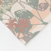 Vintager Chic-Blumenstreifen mit addieren Fleecedecke (Ecke)