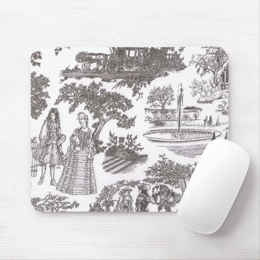 Vintager Chic viktorianisches Toile Mousepad (Mit Mouse)