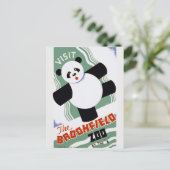 Vintager Chicago Niedlich Besuch Brookfield Zoo Postkarte (Stehend Vorderseite)