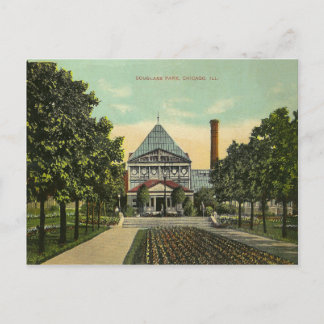 Vintager Chicago Park Postkarte