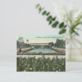 Vintager Chicago Park Postkarte (Stehend Vorderseite)