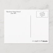 Vintager Chicago Park Postkarte (Rückseite)