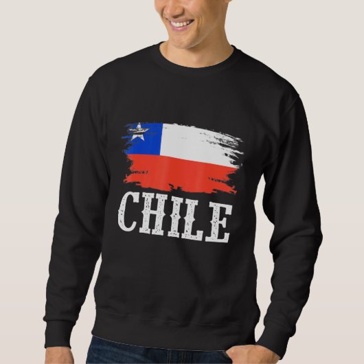 Vintager Chile Flag I Liebe Chile Sweatshirt (Vorderseite)