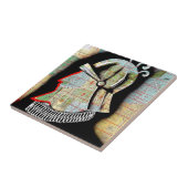 Vintager Chile Santiago Travel Fliese (Seite)