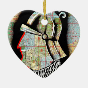 Vintager Chile Santiago Travel Keramikornament