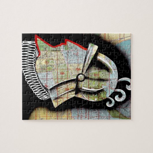 Vintager Chile Santiago Travel Puzzle (Horizontal)