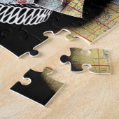 Vintager Chile Santiago Travel Puzzle (Seite)