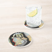 Vintager Chile Santiago Travel Sandstein Untersetzer (Seite)