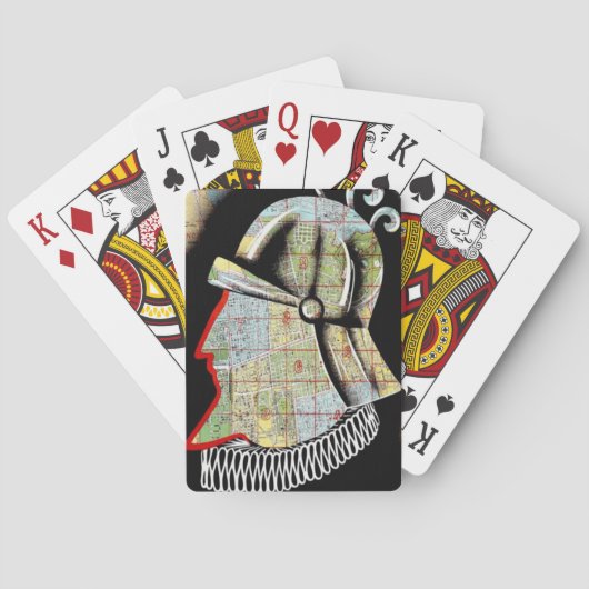 Vintager Chile Santiago Travel Spielkarten (Rückseite)