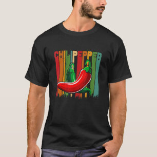 Vintager Chili Paprikaschoten Rotes Vintages Gemüs T-Shirt