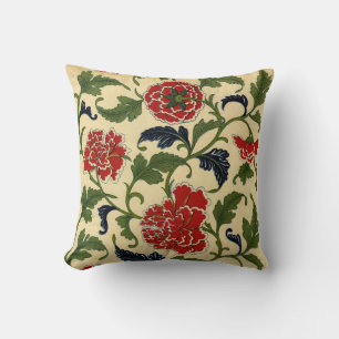 Vintager Chinesischer Blume - Kissen
