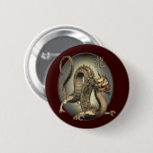 Vintager chinesischer Drache Button (Vorne & Hinten)