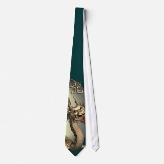 Vintager chinesischer Drache Krawatte (Vorderseite)