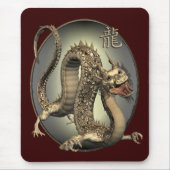 Vintager chinesischer Drache Mousepad (Vorne)