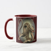 Vintager chinesischer Drache Tasse (Links)