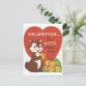 Vintager ChipmunkValentine Feiertagspostkarte (Stehend Vorderseite)