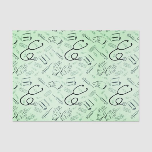 Vintager Chirurin Seidenpapier (Vorderseite)