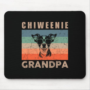 Vintager Chiweenie Dog Grandpa Geschenke für Männe Mousepad