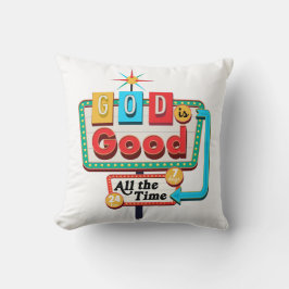 Vintager Christlicher Retro-Gott ist immer gut Kissen