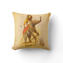 Vintager Circus Art Throw Kissen