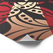 Vintager Circus Elephant Free Mandarin Circle zu Poster (Ecke)