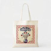 Vintager Circus Elephant | GASTGESCHENK Tragetasche (Vorne)