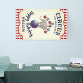 Vintager Circus Elephant Geburtstag Banner (Messeveranstaltung)