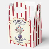 Vintager Circus Elephant Geburtstag Geschenkschachtel (Geöffnet)