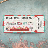 Vintager Circus Karneval Geburtstag Einladung