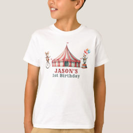 Vintager Circus Karneval Geburtstag T-Shirt