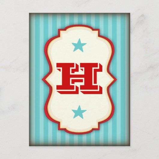 Vintager Circus-Karneval - Ihr eigenes Banner Postkarte (Vorderseite)