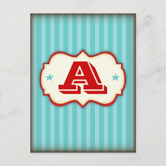 Vintager Circus-Karneval - Ihr eigenes Banner Postkarte (Vorderseite)