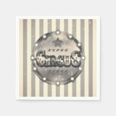 Vintager Circus Stripes-Party Serviette (Vorderseite)
