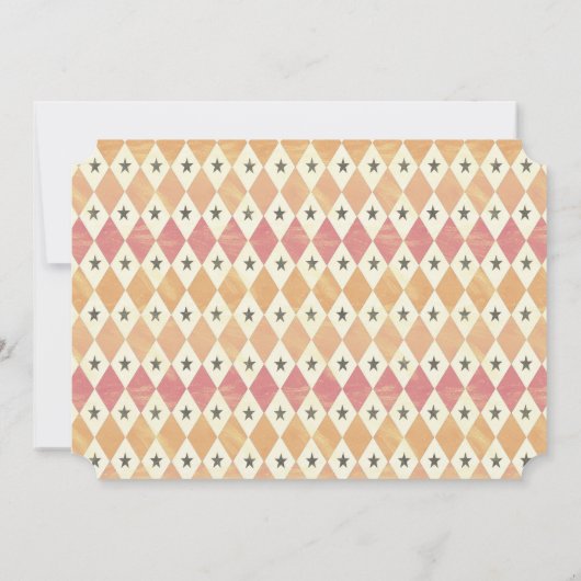 Vintager Circus Ticket Kinderdusche Einladung (Rückseite)