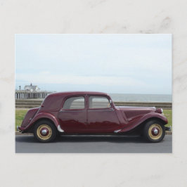 Vintager Citroen Traction Avant Postkarte