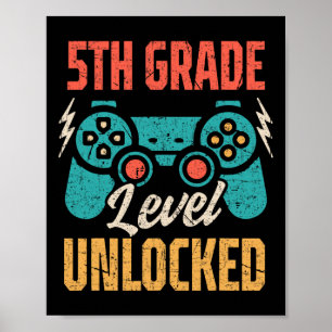Vintager Ck bis Schule 5. Klasse Poster