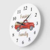 Vintager Classic Truck Große Wanduhr (Winkel)
