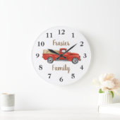 Vintager Classic Truck Große Wanduhr (Zuhause)