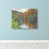 Vintager Claude Monet Arm des Jeufosse-Herbstes Leinwanddruck (Insitu (Holzboden))