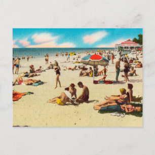 Vintager Clearwater Beach, Florida Travel Postcard Postkarte