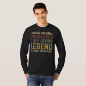 Vintager Cliff Diving Legend Cliff Dive T-Shirt (Vorne ganz)